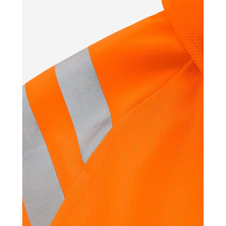 Fristads Hi-Vis Breathable Lightweight Polo Shirt Class 3 - 7861 GPST Hi-Vis Orange Detail1#colour_hi-vis-orange