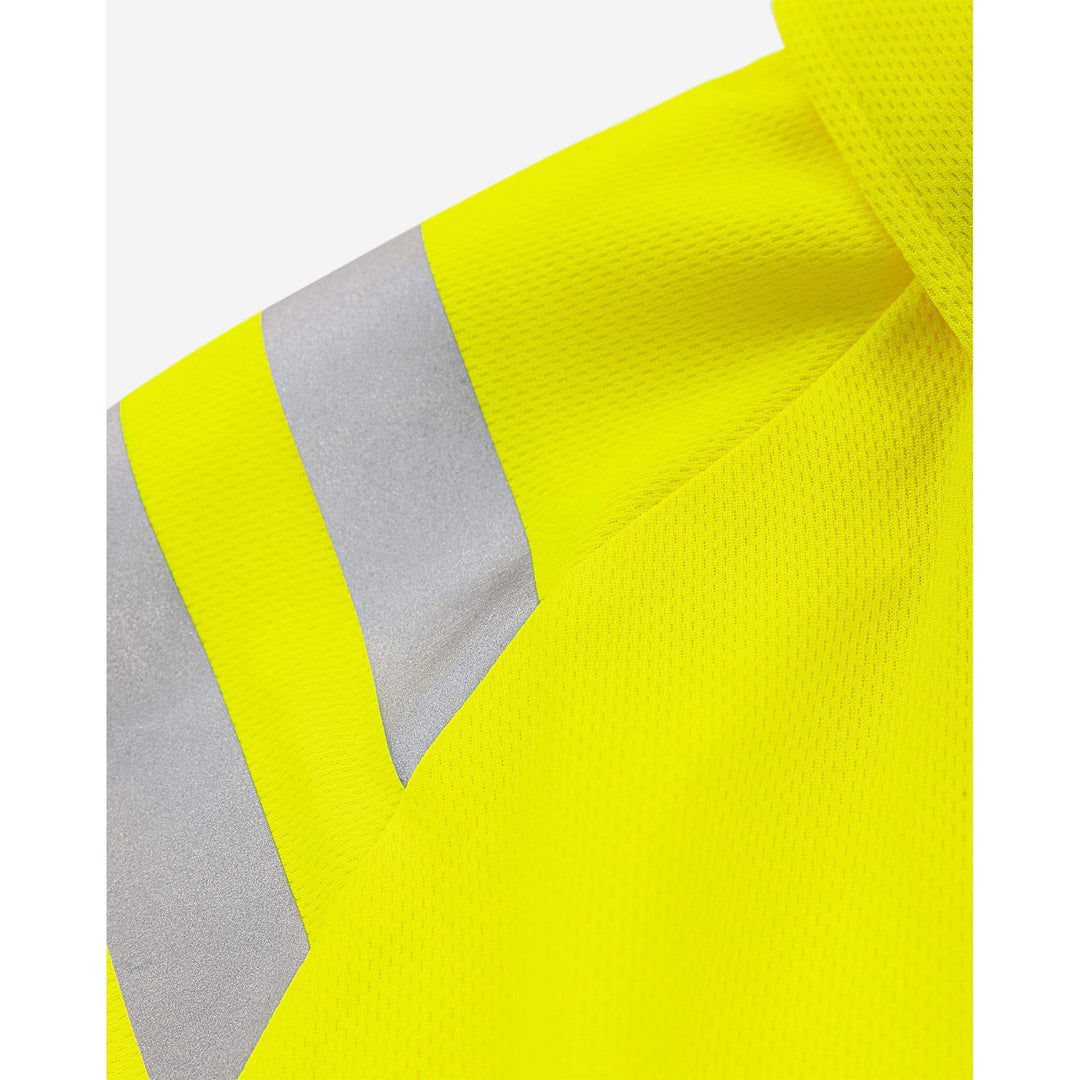 Fristads Hi-Vis Breathable Lightweight Polo Shirt Class 3 - 7861 GPST Hi-Vis Yellow Detail1#colour_hi-vis-yellow
