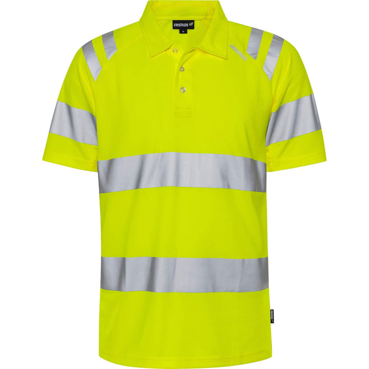 Fristads Hi-Vis Breathable Lightweight Polo Shirt Class 3 - 7861 GPST Hi-Vis Yellow Front1#colour_hi-vis-yellow