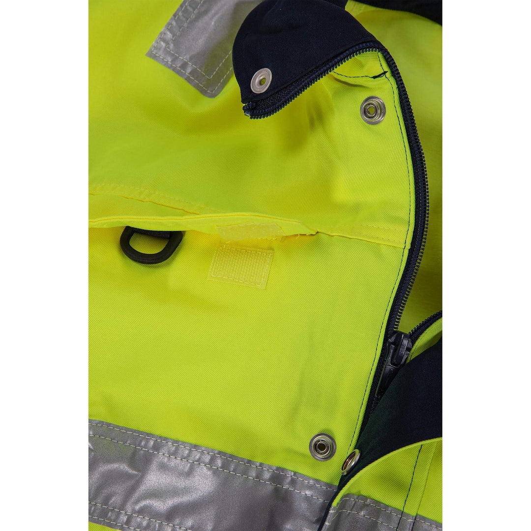 Fristads Hi-Vis Coverall Class 3 - 8601 TH Hi-Vis Yellow/Navy Detail3#colour_hi-vis-yellow-navy