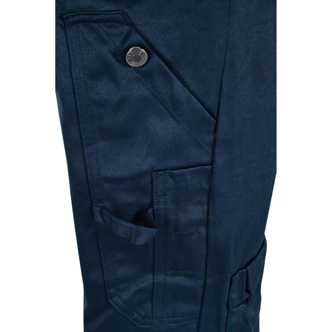 Fristads Hi-Vis Coverall Class 3 - 8601 TH Hi-Vis Yellow/Navy Detail4#colour_hi-vis-yellow-navy