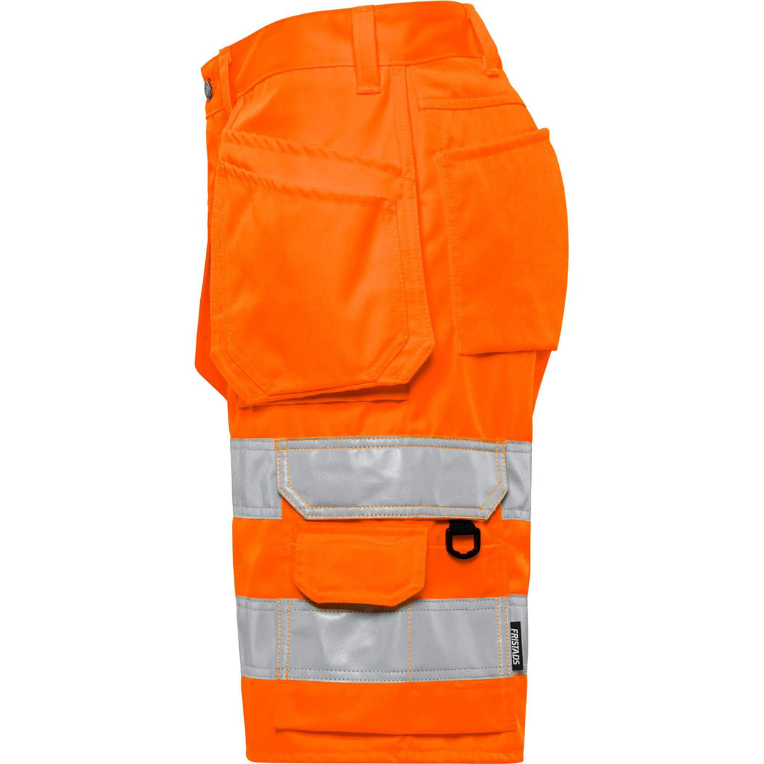 Fristads Hi-Vis Craftsman Holster Pocket Shorts Class 2 - 2028 PLU Hi-Vis Orange Back2#colour_hi-vis-orange