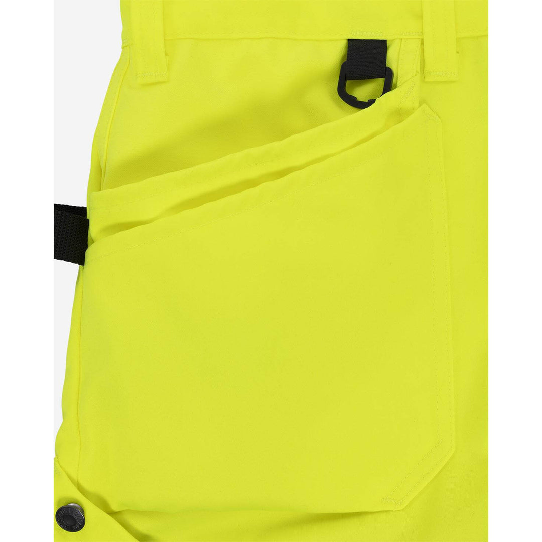 Fristads Hi-Vis Craftsman Holster Pocket Shorts Class 2 - 2028 PLU Hi-Vis Yellow Detail1#colour_hi-vis-yellow
