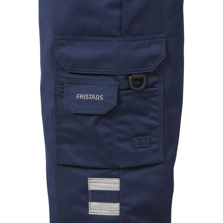Fristads Hi-Vis Craftsman Holster Pocket Trousers Class 1 - 2029 PLU Hi-Vis Yellow/Navy Detail1#colour_hi-vis-yellow-navy