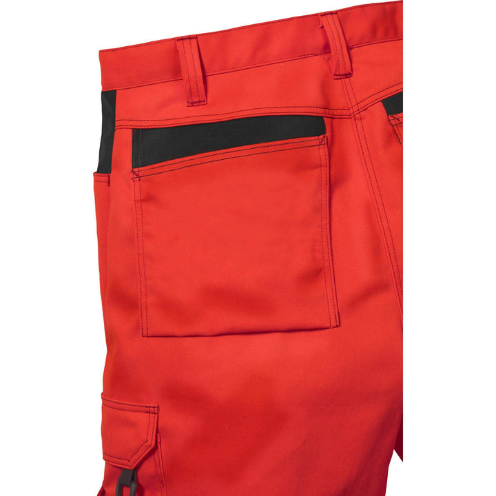 Fristads Hi-Vis Craftsman Holster Pocket Trousers Class 2 - 2025 PLU Hi-Vis Red/Black Detail6#colour_hi-vis-red-black