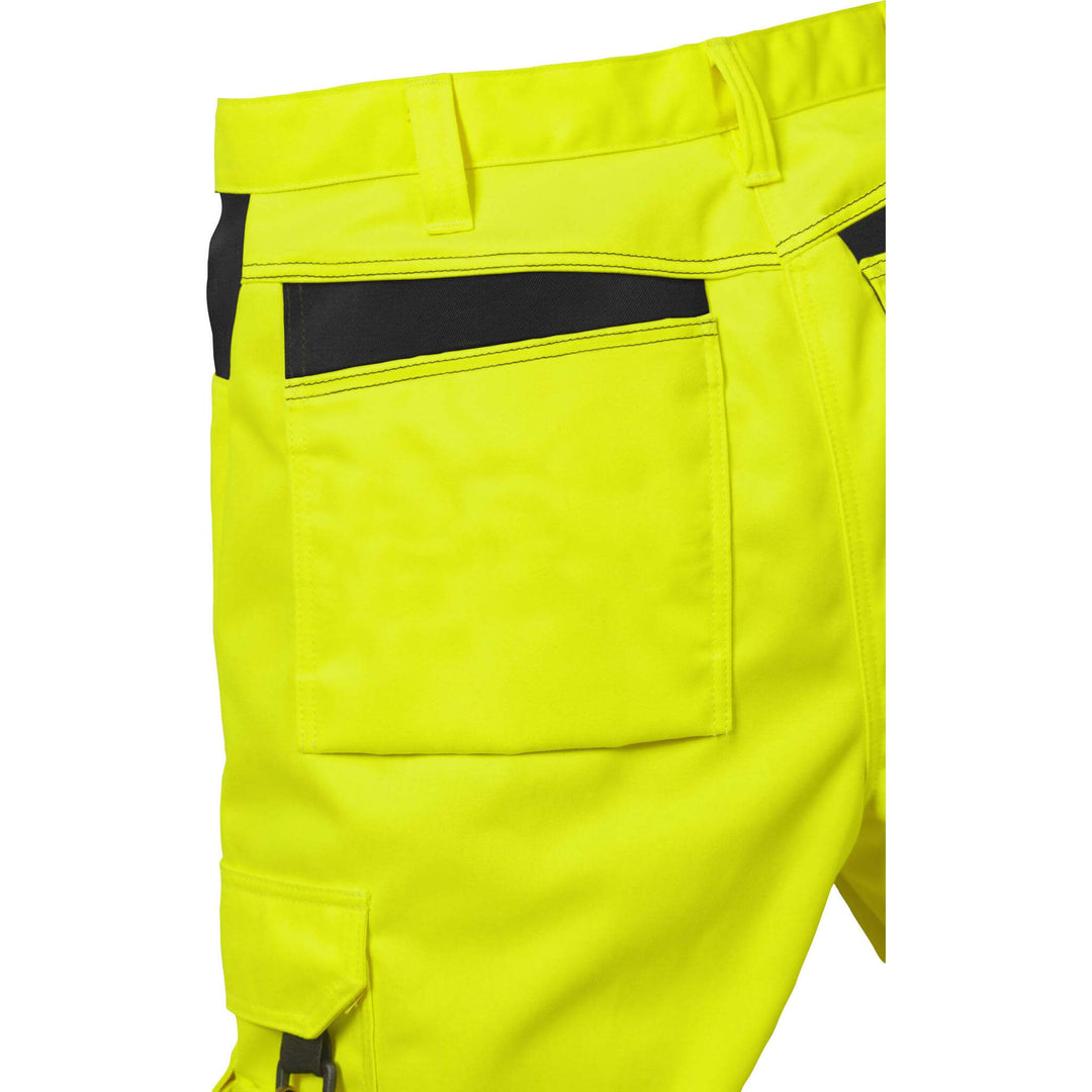 Fristads Hi-Vis Craftsman Holster Pocket Trousers Class 2 - 2025 PLU Hi-Vis Yellow/Black Detail5#colour_hi-vis-yellow-black