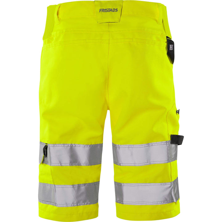 Fristads Hi-Vis Green Durable Lightweight Shorts Class 2 - 2650 GPLU Hi-Vis Yellow Back1#colour_hi-vis-yellow