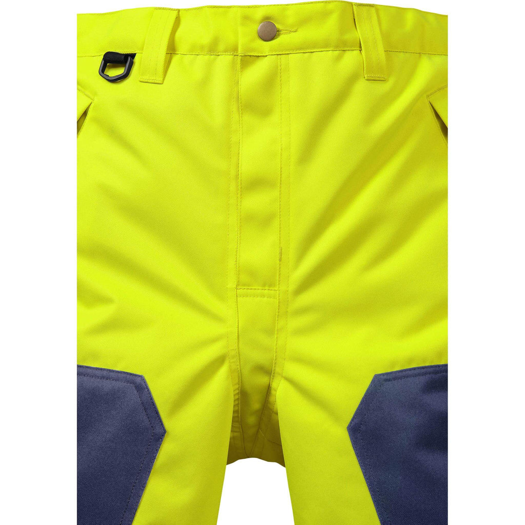 Fristads Hi-Vis Insulated Winter Trousers Class 2 - 2034 PP Hi-Vis Yellow/Navy Detail1#colour_hi-vis-yellow-navy