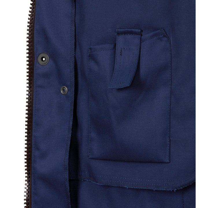 Fristads Hi-Vis Jacket Class 3 - 4026 PLU Hi-Vis Yellow/Navy Detail3#colour_hi-vis-yellow-navy