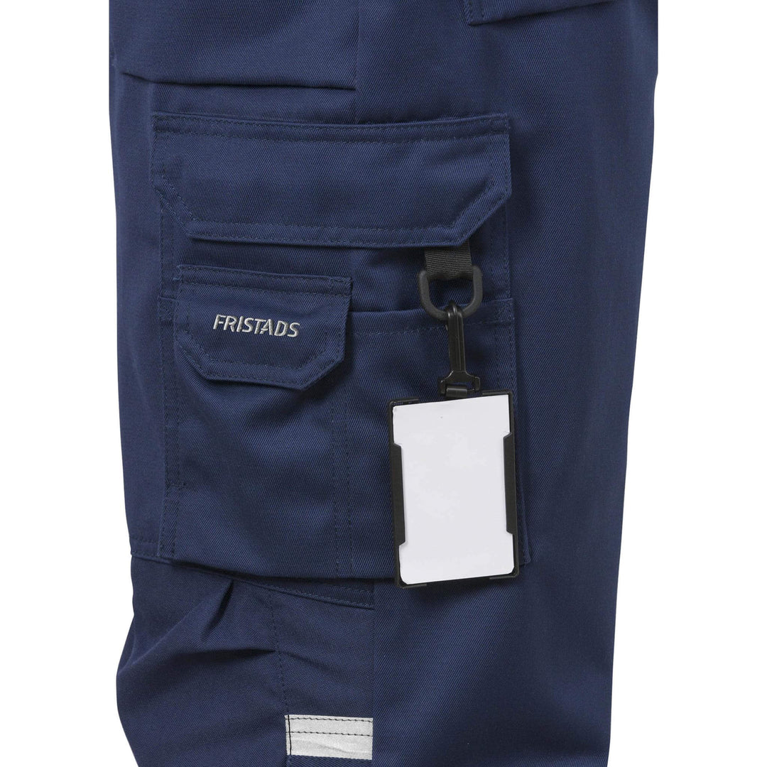 Fristads Hi-Vis Knee Pad Trousers Class 1 - 2032 PLU Hi-Vis Yellow/Navy Detail1#colour_hi-vis-yellow-navy