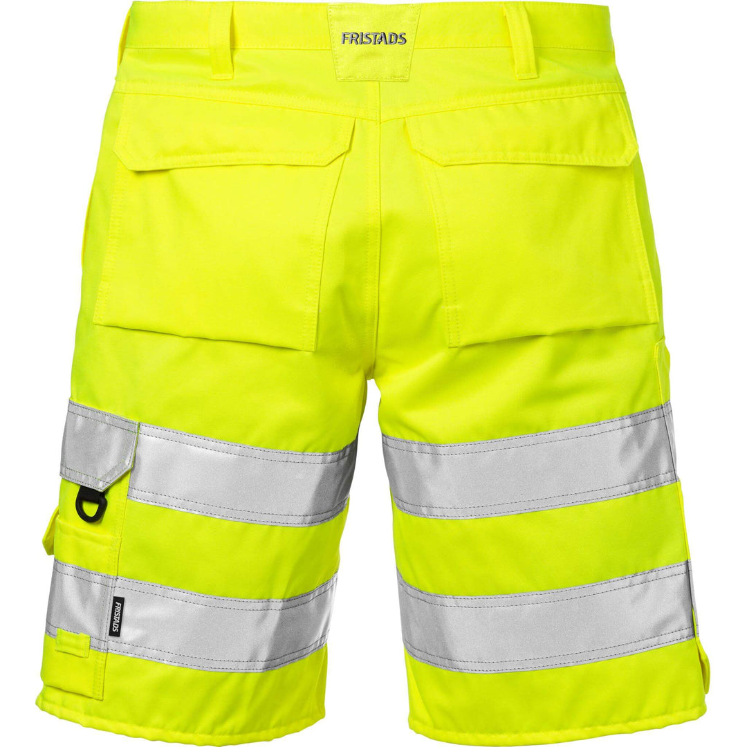 Fristads Hi-Vis Shorts Class 2 - 2528 THL Hi-Vis Yellow Back1#colour_hi-vis-yellow