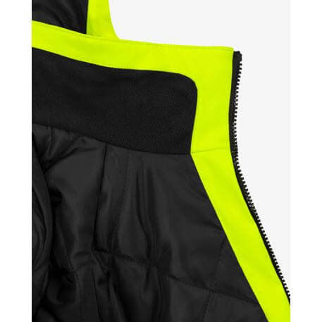 Fristads Hi-Vis Stretch Waterproof Breathable Insulated Winter Jacket Class 3 - 4682 GLPS Hi-Vis Yellow Detail1#colour_hi-vis-yellow