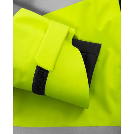 Fristads Hi-Vis Stretch Waterproof Breathable Insulated Winter Jacket Class 3 - 4682 GLPS Hi-Vis Yellow Detail2#colour_hi-vis-yellow