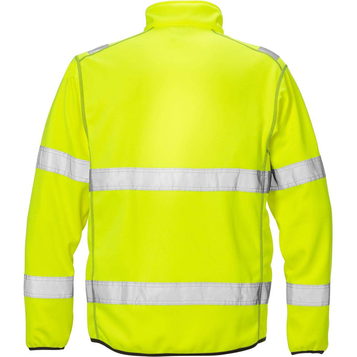 Fristads Hi-Vis Sweat Jacket Class 3 - 4840 SSL Hi-Vis Yellow Back1#colour_hi-vis-yellow