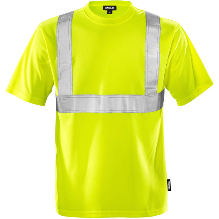 Fristads Hi-Vis T-Shirt Class 2 - 7411 TP Hi-Vis Yellow Front1#colour_hi-vis-yellow