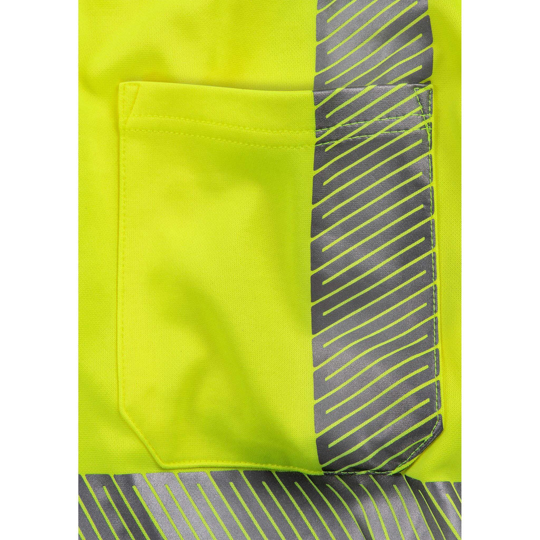 Fristads Hi-Vis UV Protective Moisture-Wicking T-Shirt Class 2 - 7407 THV Hi-Vis Yellow Detail3#colour_hi-vis-yellow