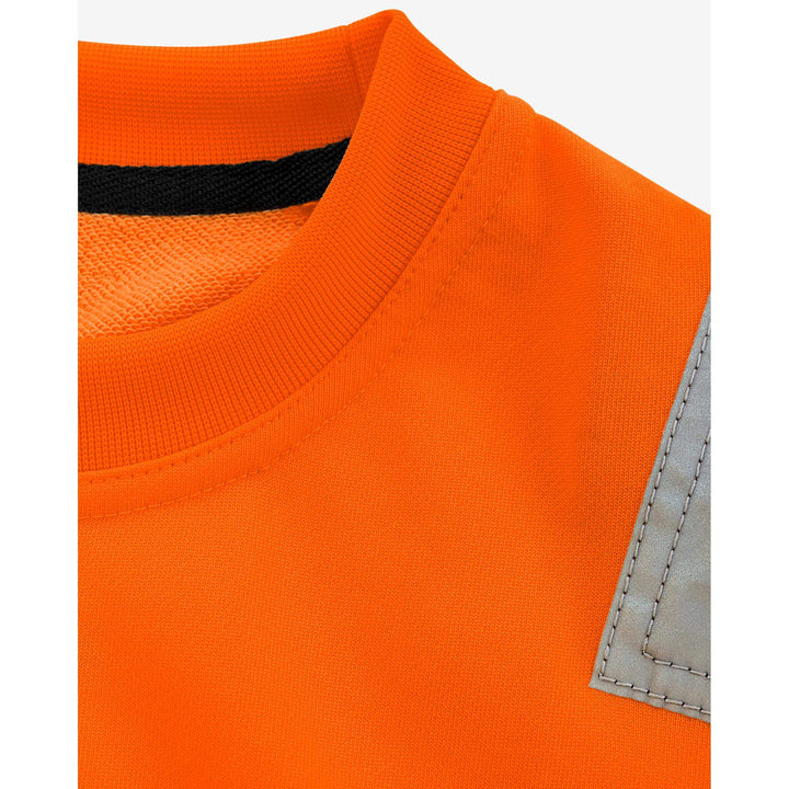 Fristads Hi-Vis UV Protective Sweatshirt Class 3 - 7446 SHV Hi-Vis Orange Detail1#colour_hi-vis-orange