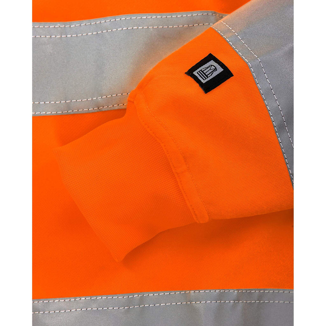 Fristads Hi-Vis UV Protective Sweatshirt Class 3 - 7446 SHV Hi-Vis Orange Detail2#colour_hi-vis-orange