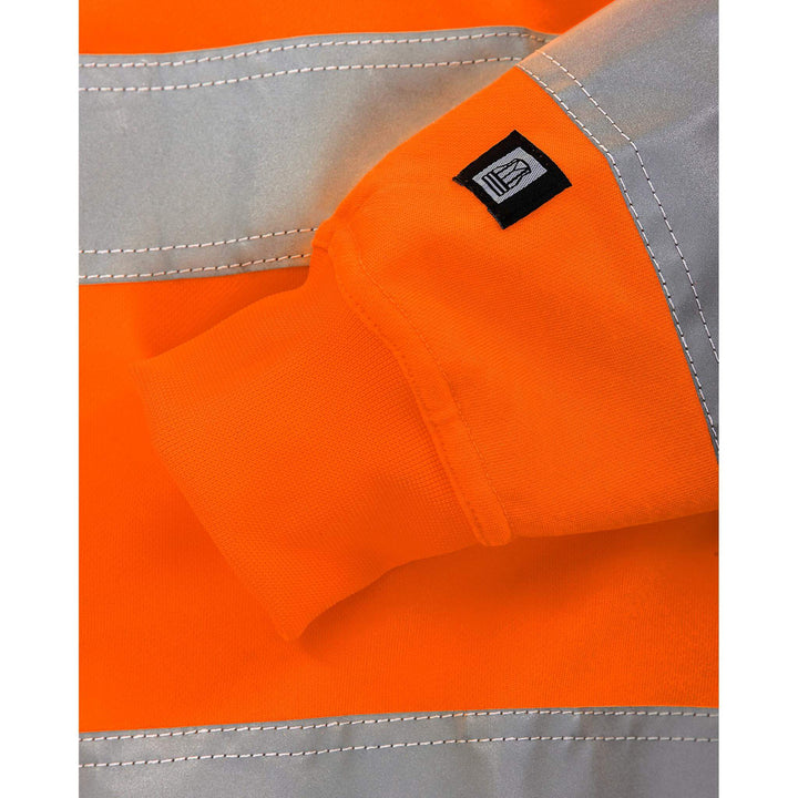Fristads Hi-Vis UV Protective Sweatshirt Class 3 - 7446 SHV Hi-Vis Orange Detail2#colour_hi-vis-orange
