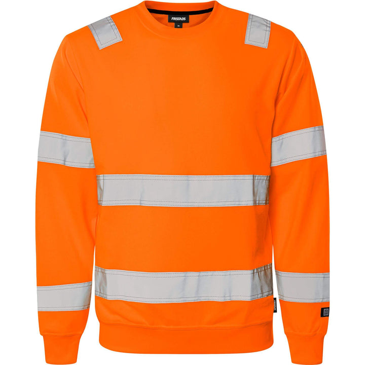 Fristads Hi-Vis UV Protective Sweatshirt Class 3 - 7446 SHV Hi-Vis Orange Front1#colour_hi-vis-orange