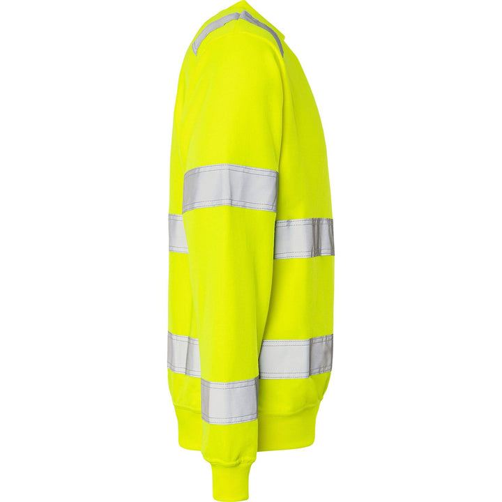 Fristads Hi-Vis UV Protective Sweatshirt Class 3 - 7446 SHV Hi-Vis Yellow Back3#colour_hi-vis-yellow