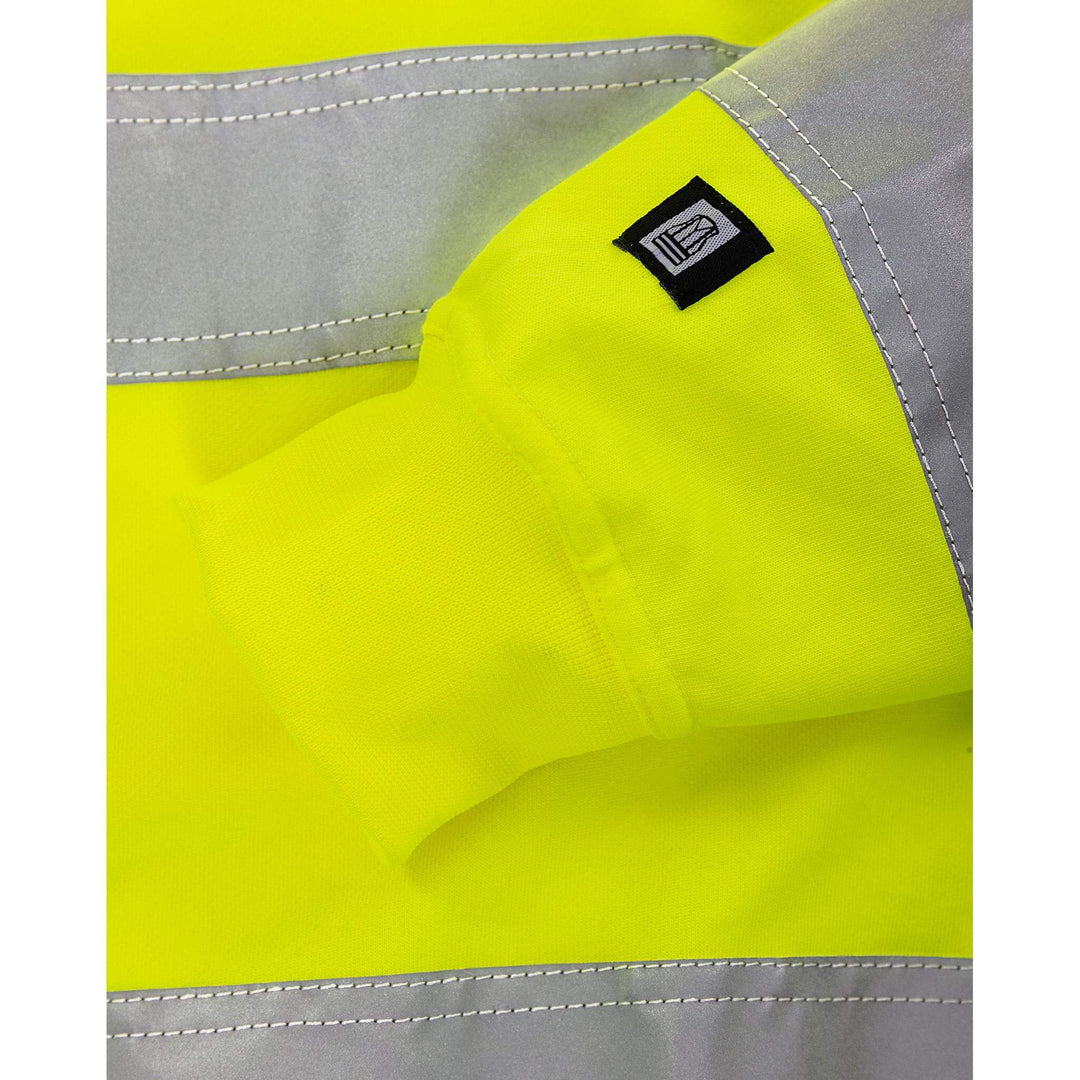 Fristads Hi-Vis UV Protective Sweatshirt Class 3 - 7446 SHV Hi-Vis Yellow Detail2#colour_hi-vis-yellow