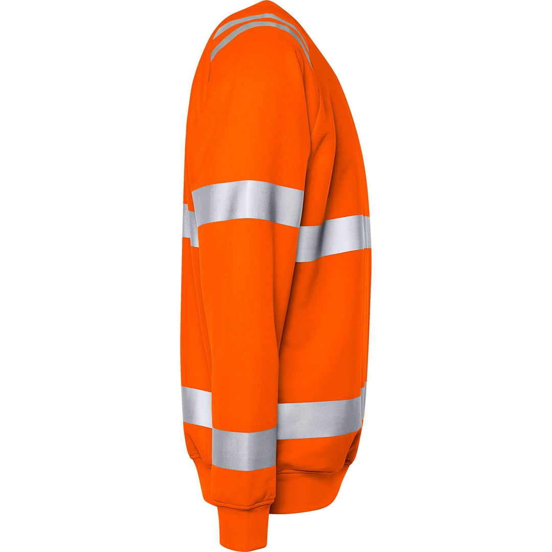 Fristads Hi-Vis UV Protective Sweatshirt Class 3 - 7862 GPSW Hi-Vis Orange Back3#colour_hi-vis-orange
