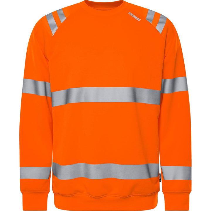 Fristads Hi-Vis UV Protective Sweatshirt Class 3 - 7862 GPSW Hi-Vis Orange Front1#colour_hi-vis-orange