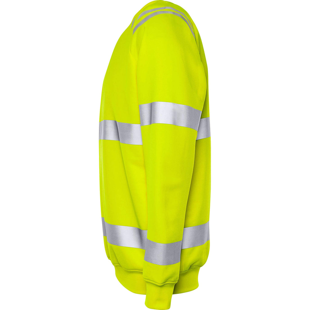 Fristads Hi-Vis UV Protective Sweatshirt Class 3 - 7862 GPSW Hi-Vis Yellow Back2#colour_hi-vis-yellow