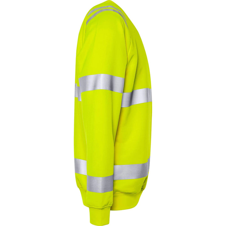 Fristads Hi-Vis UV Protective Sweatshirt Class 3 - 7862 GPSW Hi-Vis Yellow Back3#colour_hi-vis-yellow