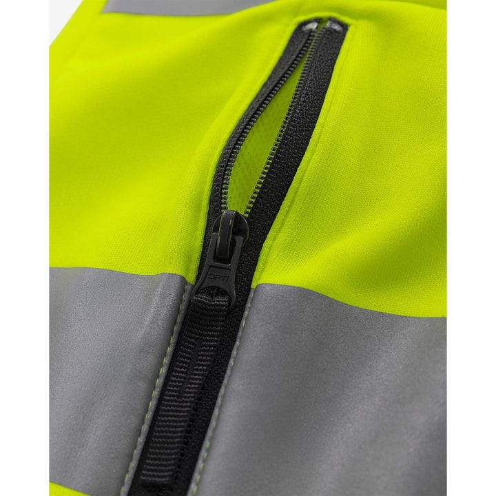 Fristads Hi-Vis UV-Protective Sweatshirt Jacket Class 3 - 7863 GPSW Hi-Vis Yellow Detail3#colour_hi-vis-yellow