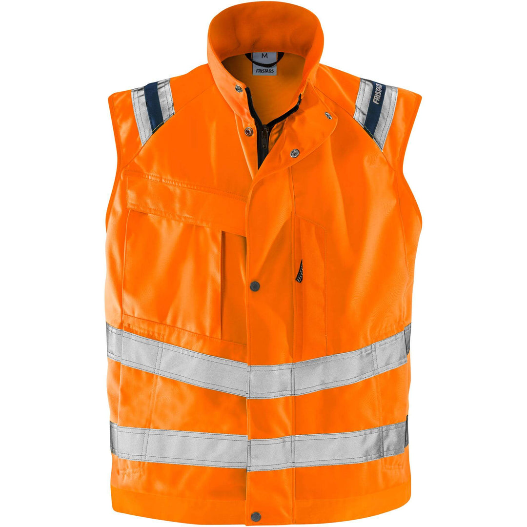 Fristads Hi-Vis Waistcoat Class 2 - 5013 PLU Hi-Vis Orange Front1#colour_hi-vis-orange