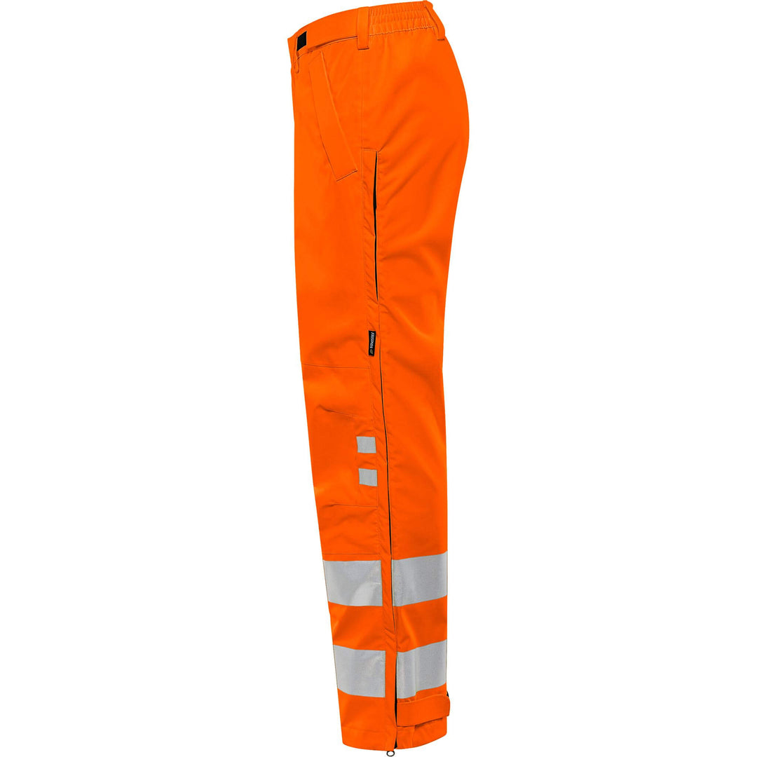 Fristads Hi-Vis Waterproof Breathable Shell Trousers Class 2 - 2680 GLPS Hi-Vis Orange Back2#colour_hi-vis-orange