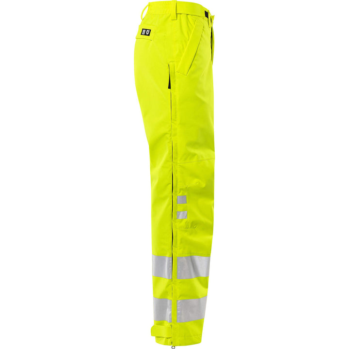 Fristads Hi-Vis Waterproof Breathable Shell Trousers Class 2 - 2680 GLPS Hi-Vis Yellow Back3#colour_hi-vis-yellow