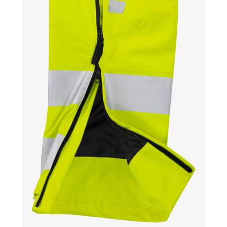 Fristads Hi-Vis Waterproof Breathable Shell Trousers Class 2 - 2680 GLPS Hi-Vis Yellow Detail1#colour_hi-vis-yellow