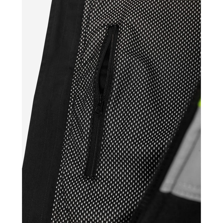 Fristads Hi-Vis Windproof Fleece Jacket Class 3 - 4041 FE Hi-Vis Yellow/Black Detail2#colour_hi-vis-yellow-black