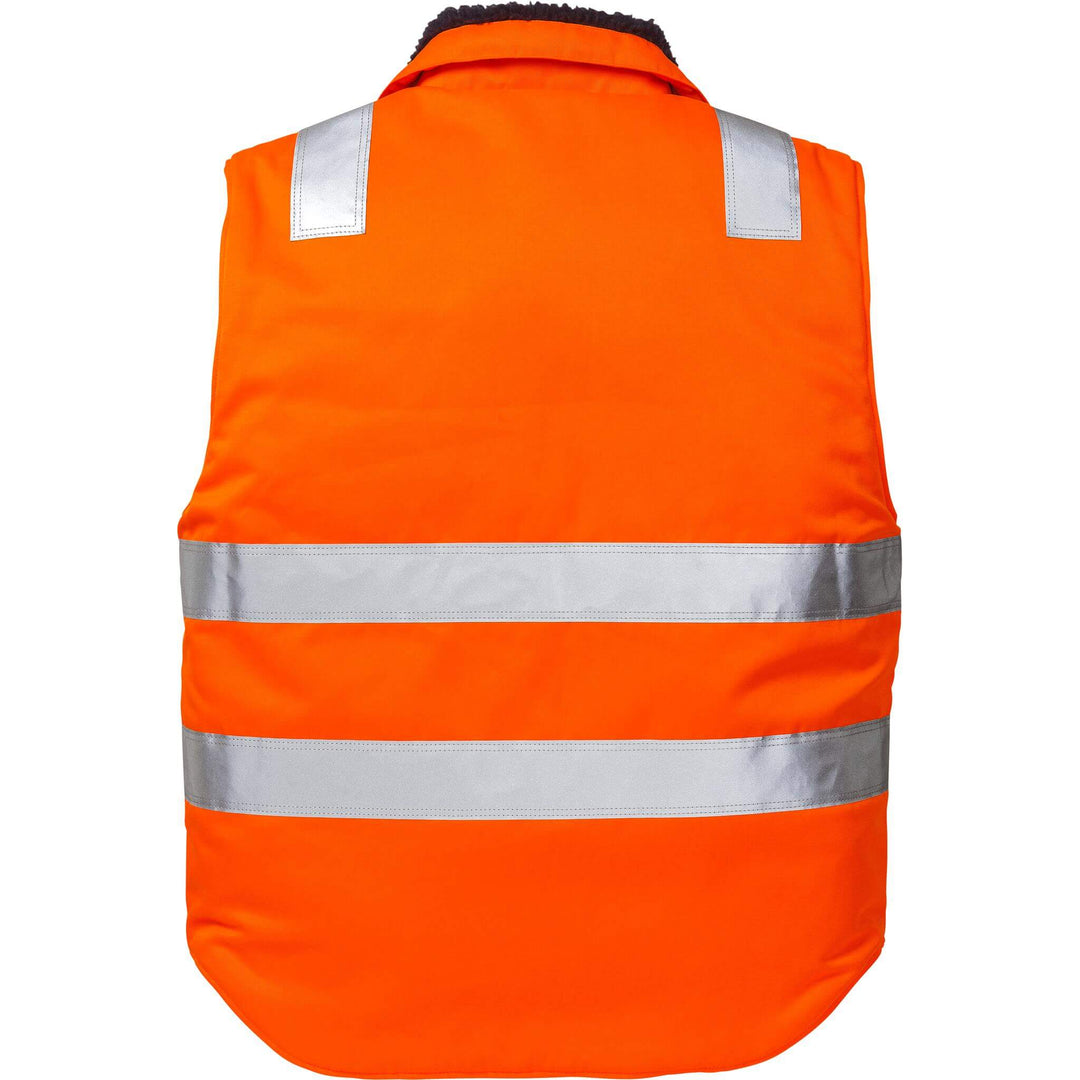 Fristads Hi-Vis Winter Waistcoat Class 2 - 5304 PP Hi-Vis Orange Back1#colour_hi-vis-orange