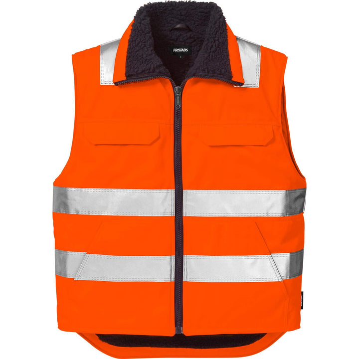 Fristads Hi-Vis Winter Waistcoat Class 2 - 5304 PP Hi-Vis Orange Front1#colour_hi-vis-orange