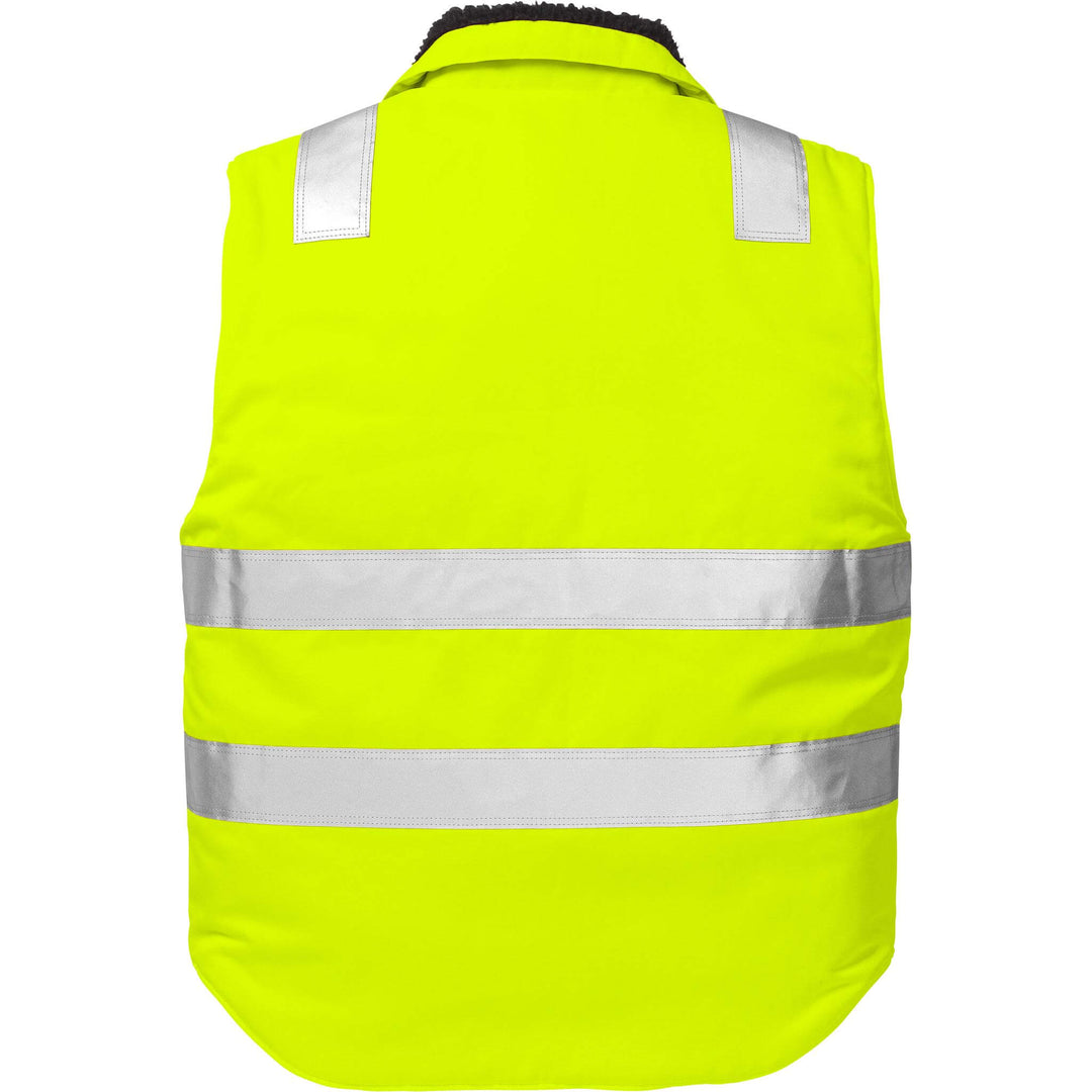 Fristads Hi-Vis Winter Waistcoat Class 2 - 5304 PP Hi-Vis Yellow Back1#colour_hi-vis-yellow