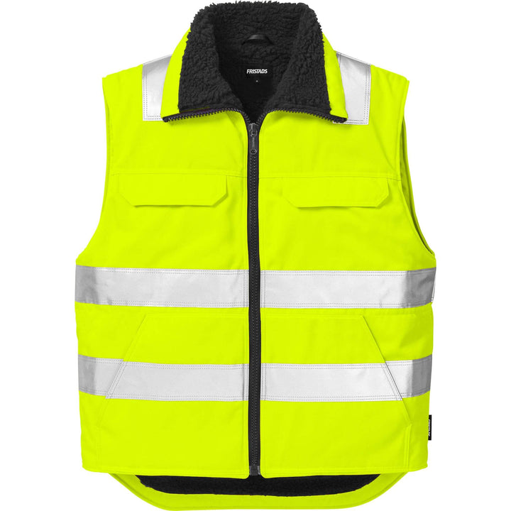 Fristads Hi-Vis Winter Waistcoat Class 2 - 5304 PP Hi-Vis Yellow Front1#colour_hi-vis-yellow