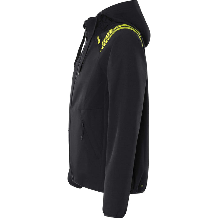Fristads Hooded Windproof Softshell Jacket - 7461 GBON Black Back2#colour_black
