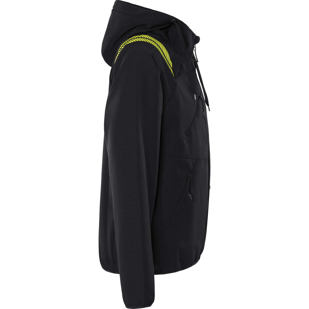 Fristads Hooded Windproof Softshell Jacket - 7461 GBON Black Back3#colour_black