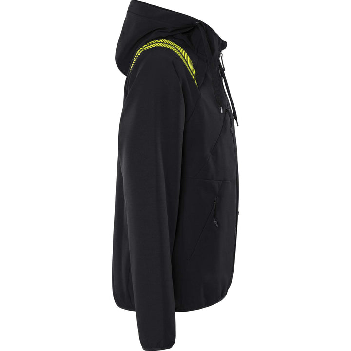 Fristads Hooded Windproof Softshell Jacket - 7461 GBON Black Back3#colour_black