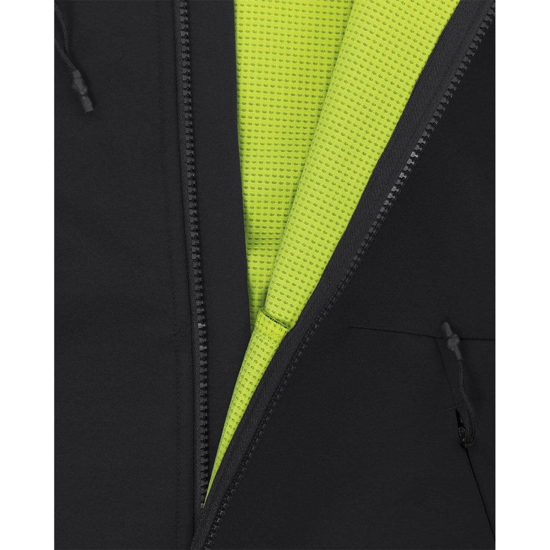 Fristads Hooded Windproof Softshell Jacket - 7461 GBON Black Detail3#colour_black