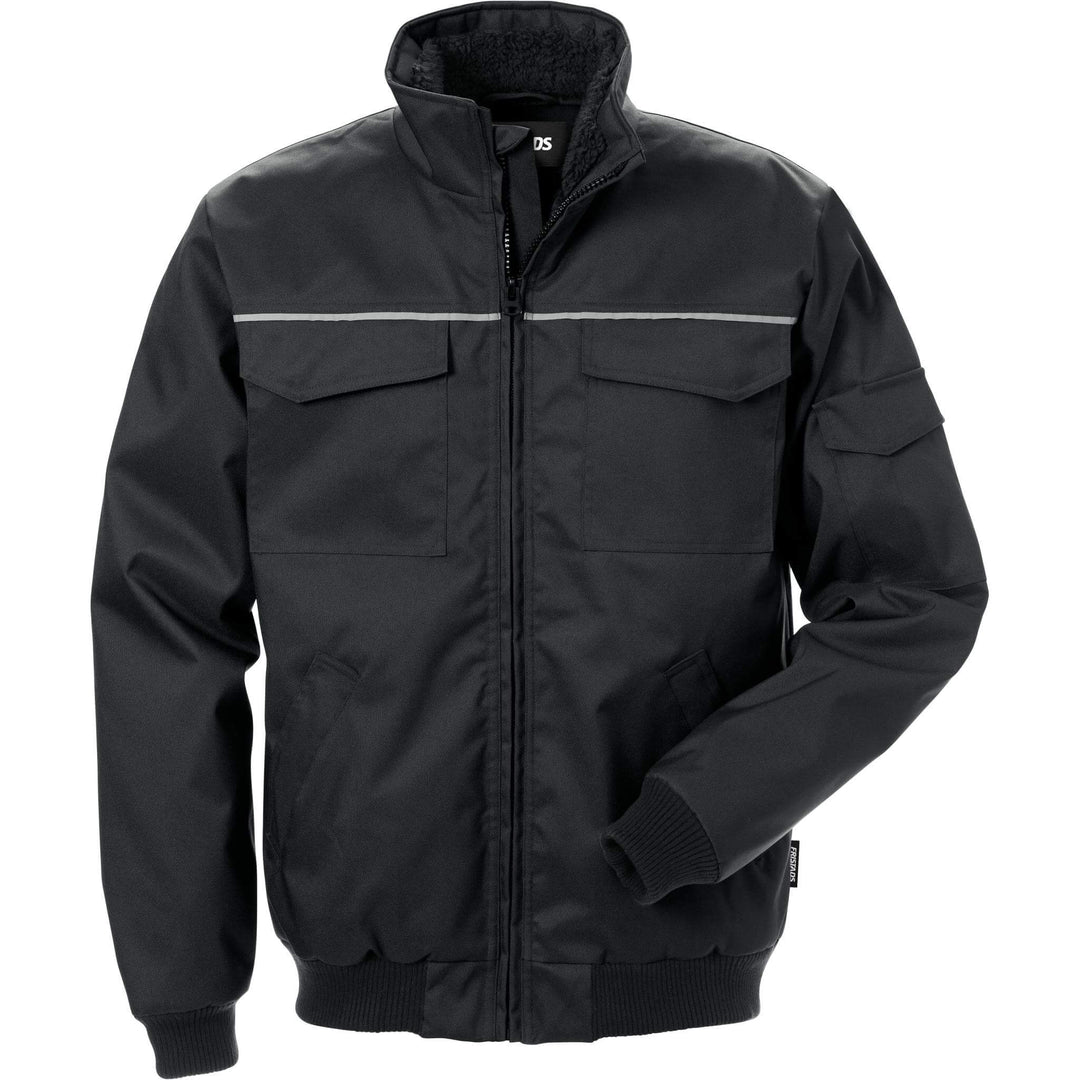 Fristads Insulated Winter Jacket - 4819 PRS Black Front1#colour_black