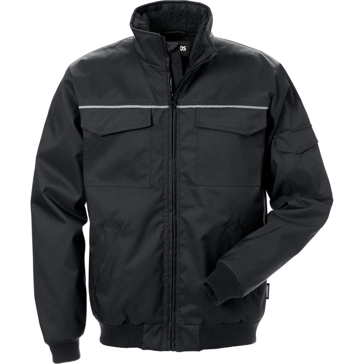 Fristads Insulated Winter Jacket - 4819 PRS Black Front1#colour_black