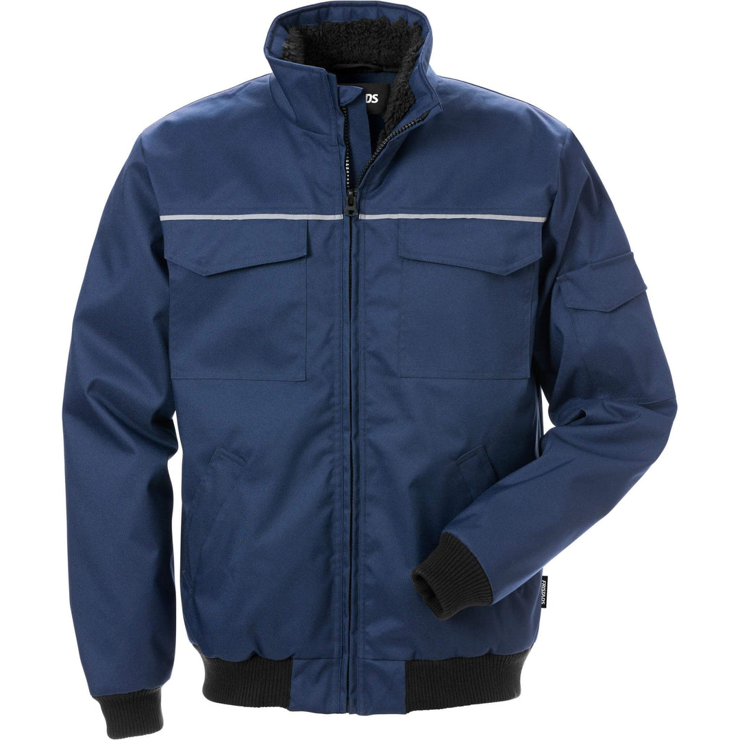 Fristads Insulated Winter Jacket - 4819 PRS Navy Front1#colour_navy