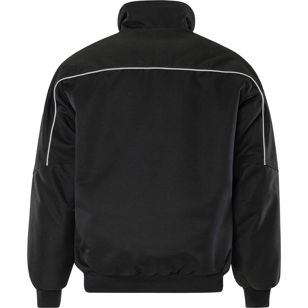Fristads Insulated Winter Pilot Jacket - 464 PP Black Back1#colour_black