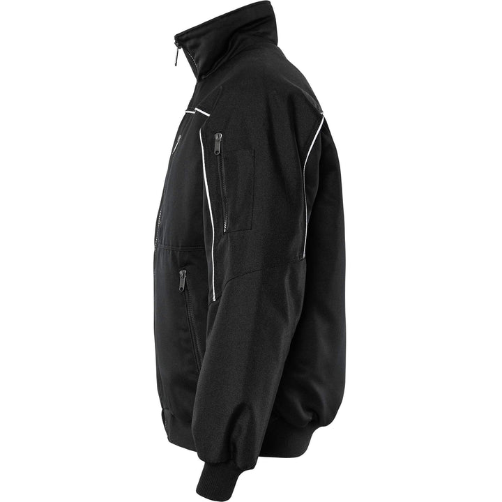 Fristads Insulated Winter Pilot Jacket - 464 PP Black Back2#colour_black