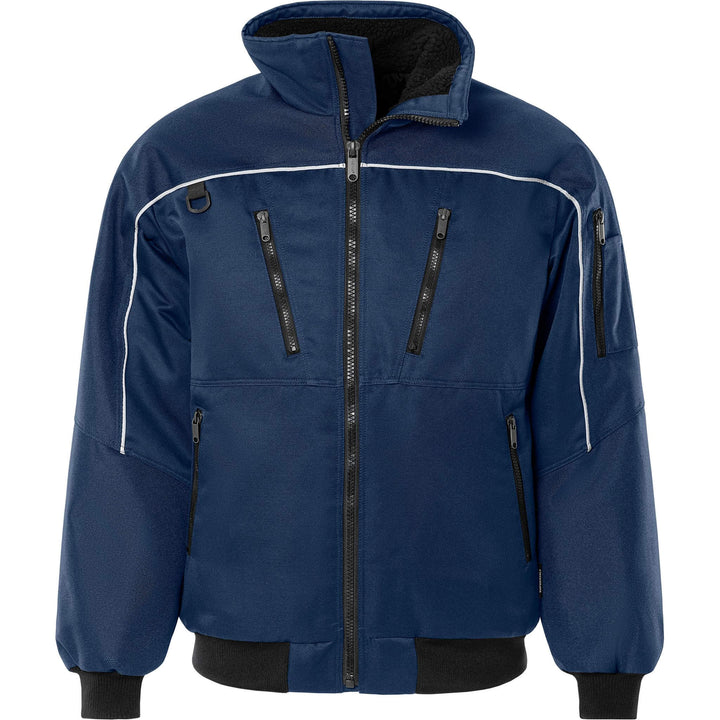 Fristads Insulated Winter Pilot Jacket - 464 PP Navy Front1#colour_navy
